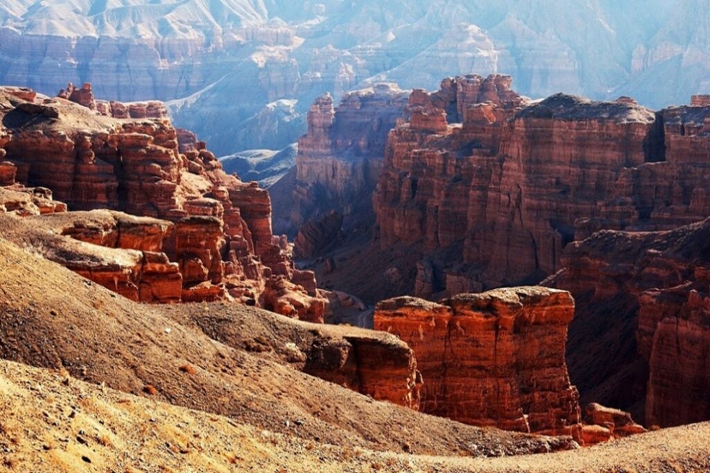 Charyn Canyon landscape in Kazakhstan